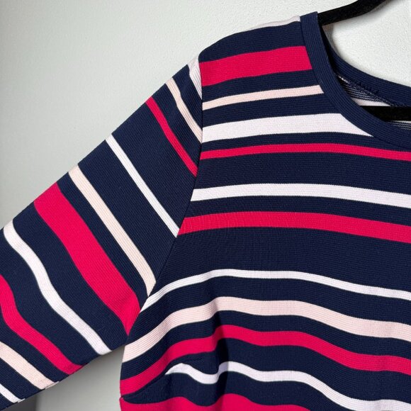 Draper James Eloquii Collaboration Striped Ottoman Dress Plus Sz 22 Career Offic - Picture 9 of 13